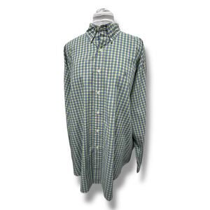 Ralph Lauren Mens Blake XL Plaid Button-Down Shirt Long Sleeve Cotton